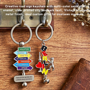Portachiavi in Metallo Interattivo con Logo Lucido a Doppia Faccia, Design Unico e Creativo, Girevole, Souvenir Unico - Product Image 6