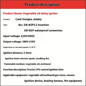 <span class=keywords><strong>Allumeur</strong></span> numérique Dongba pour cuisinière à méthanol et huile végétale, allumage continu à retard, manuel/électrique, écologique, durable, camping-car, hôtel - Product Image 6