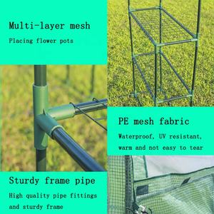 Vente en gros <span class=keywords><strong>de</strong></span> petite <span class=keywords><strong>serre</strong></span> chaude pour <span class=keywords><strong>jardin</strong></span>, couverture en film plastique, <span class=keywords><strong>serre</strong></span> à 3 niveaux - Product Image 3