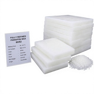 Fully Refined <b>Paraffin</b> Wax 60 62 Solid Slab White Odorless Candle Making Wax 58-60 Grade - Product Image 1