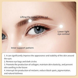 Masque pour les yeux en collagène cristallin anti-rides raffermissant éclaircissant hydratant biologique à base de plantes de marque privée - Product Image 6