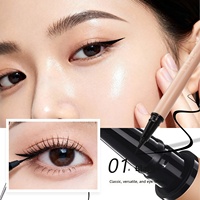 Crayon Eyeliner Liquide Halal Certifié BPOM Ultra Fin 0,01 mm Imperméable Séchage Rapide Longue Durée Anti-Bavures Marque Privée