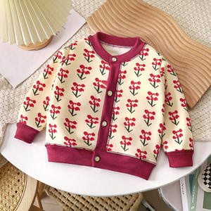 Chaqueta de punto grueso versátil para niños y niñas de Yiwu Purchasing Agent, cárdigan cálido para bebés, suéter grueso para exterior - Product Image 3