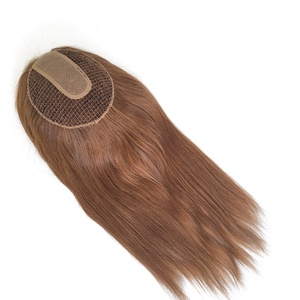 Haarstukje van visnet, Zwitsers kant, zijde, met geïntegreerd visnet, natuurlijk mensenhaar, voor vrouwen - Product Image 3