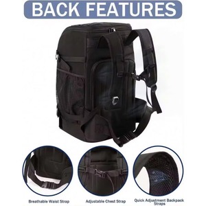 Bolsa de Esquí Unisex Resistente con Compartimento Impermeable, 50L, Acolchada, para Botas de Snowboard, Bolsa Táctica para Botas de Esquí (Muestra Gratis) - Product Image 3