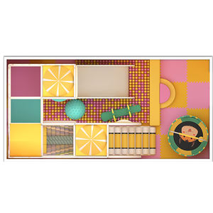 Soluzione chiavi in mano Multi-livello al coperto per bambini parco giochi al coperto, in combinazione con zona trampolino per ristorante & Hotel - Product Image 5