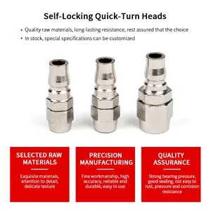 Automatic Lock Quick Screw Head Pacifier C Type Air Nail Quick Joint Female Head Fitting Pipe