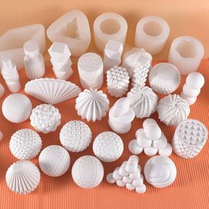 Moule à bougie en silicone blanc écologique en forme de pilier, durable et facile à démouler, outils de pâtisserie pour anniversaire et bricolage – Offre Spéciale - Product Image 4