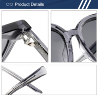 Fabricant en gros de lunettes de soleil surdimensionnées en acétate avec logo personnalisé, UV400 TAC, lunettes de soleil classiques tendance unisexes