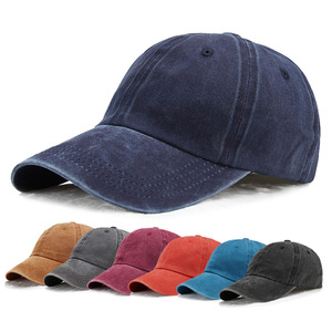 Gorras de Béisbol Deportivas al por Mayor con Logotipo Personalizado, Estilo Retro Vintage, de Algodón Ajustable, Color Sólido, Desgastadas - Product Image 6