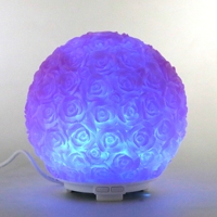 Diffuseur d'arôme pour aromathérapie, dispositif d'air LED en forme de Rose, huile essentielle, 3D sphérique, diffuseur ultrasonique de résine,