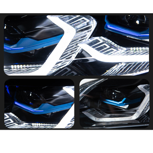 Fari Anteriori a LED per <span class=keywords><strong>BMW</strong></span> Z4 E89 2009-2016, Gruppo Ottico a LED Bicolore con DRL e Lente Laser, Aggiornamento Fari - Product Image 6