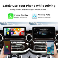 Autoradio stéréo 12.3 pouces Navigation GPS pour Mercedes Benz V CLASS W447 V260 2014-2018 Android avec CarPlay Bluetooth WiFi