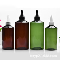 Flacon compte-gouttes en plastique PET de 500ml pour cheveux, huile, encre, autres liquides, taille 300ml