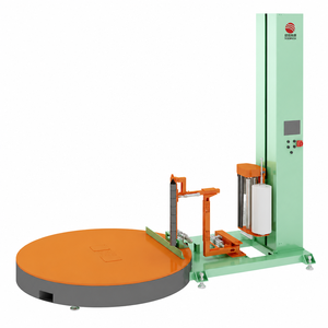 Machine d'emballage de palettes hors ligne avec film étirable pour une protection uniforme des marchandises palettisées lors du stockage et du transport - Product Image 1