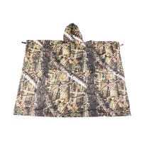 Offre Spéciale léger 3D feuille Camouflage Ghillie costume imperméable Polyester chasse vêtements Unique feuilles Camo Design chasse