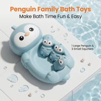 Ensemble de jouets de bain pour bébé en silicone, jouets de bain pour enfants, jouets de salle de bain, jouet aquatique flottant scellé Koala parent-enfant