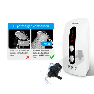 220V 5.5kW Electric Instant Water Heater digital Wall-Mounted knob Switch <b>control</b> IPX4 Waterproof <b>shower</b> heater - Product Image 3