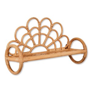 Estante de almacenamiento de ratán, estilo bohemio, resistente, ecológico, decorativo, para colgar en la pared - Product Image 6