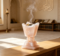 Élégante Mabkhara, brûle-encens pour Bakhoor, encensoir aromatique, décoration pour le Ramadan, l'Aïd, les fêtes musulmanes, décoration religieuse du Moyen-Orient