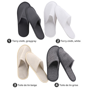 نعال فندقية قطنية صديقة للبيئة بالجملة للضيوف - تخصيص العلامة التجارية مريحة وقابلة للتنفس للفنادق والسفر - Product Image 2