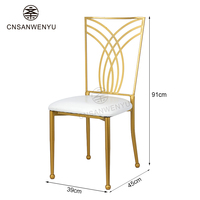 Chaises de mariage en métal robuste pour événements, hôtels, banquets |   Meubles de salle à manger d'intérieur et d'extérieur