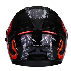 Zoomlon ไฟท้าย LED หมวกกันน็อคแบบเต็มใบหน้าหมวกกันน็อคมอเตอร์ไซค์แบบสองชั้นดีไซน์แบบแยกส่วน - Product Image 1