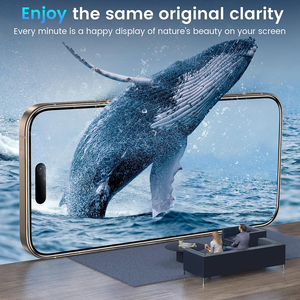 Venta caliente-Protector de pantalla de vidrio templado de dureza 9H antiarañazos y antihuellas dactilares para <span class=keywords><strong>iPhone</strong></span> 16 15 14 13 12 11 - Product Image 4