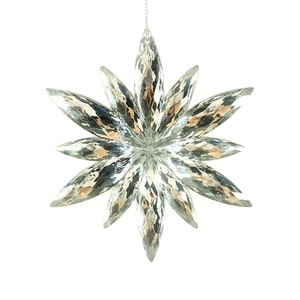 Heißer Verkauf Hochwertige Weihnachtsbaumdekoration Rote Acryl-Schneeflocken-Verzierung - Product Image 6