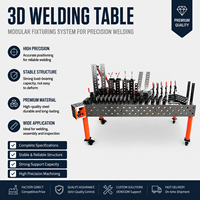 Table de soudage nitridée 3000x1500, plateforme de soudage modulaire 3D flexible et robuste pour la fabrication de structures en acier
