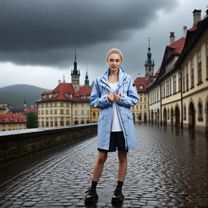 Veste de couleur unie imperméable <span class=keywords><strong>kaki</strong></span> pour femmes et hommes, imperméable en PU sans couture bleu ciel avec capuche, OEM d'origine usine - Product Image 5