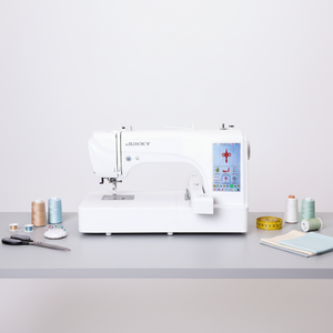 JUKKY Machine à coudre <span class=keywords><strong>et</strong></span> à broder avec grand écran couleur <span class=keywords><strong>et</strong></span> ordinateur, plus de 300 types de motifs, puissance 55W - Product Image 1