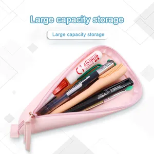 Wholesale Custom Logo Pencil Case Banana Shape Zipper Pencil Bags Silicone Kids Cute School Pencil Box For Girls Kids