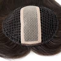 Système de remplacement capillaire pour femme en cheveux humains Remy chinois, base en soie avec dentelle filet, coupe droite naturelle, qualité supérieure