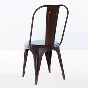 Chaise de salle à manger en fer durable, portable et empilable, pour cour, parc, patio et jardin - Product Image 2