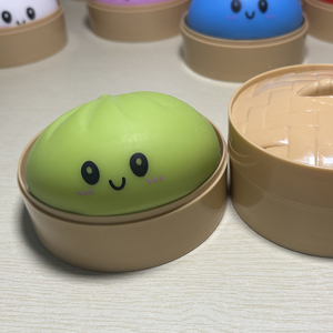 Promotion 2026 : Jouet Squishy Mystère Arc-en-ciel Bao Bun Dumpling – Matériau TPR Anti-stress Portable Design Mignon - Product Image 3