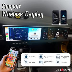 Radio Multimedia para Auto con Pantalla Doble de 12.3 Pulgadas para Porsche Cayman 911 987 Boxster 997 991 2012-2023, Android 15, Navegación GPS, Auto Carplay - Product Image 2