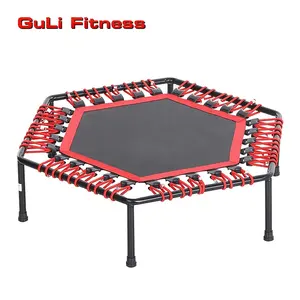 Guli-trampolín de ejercicio para adultos y niños, cama elástica plegable de 50 pulgadas para entrenamiento en interiores