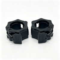 Colliers de serrage rapides antidérapants pour haltères en plastique ABS, clips de verrouillage résistants à l'usure pour barres de 25 mm et 50 mm standard