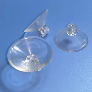 40mm Diameter Mushroom Head PVC Vacuum Glass Sucker