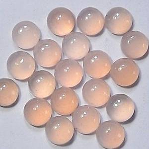 Cuarzo rosa natural, cabujón redondo de 12 mm, juego de cinco piedras preciosas para anillos, colgantes, pendientes, joyería DIY - Product Image 1
