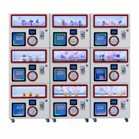 Distributeur automatique de capsules de jouets multi-niveaux combiné, machine de distribution de prix en libre-service fonctionnant par pièces et code QR