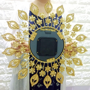 36Cm Tùy Chỉnh Giá Rẻ Thiết Kế Tiểu Thuyết Sang Trọng Peacock Hình Dạng Trang Trí Nội Thất Đồng Hồ Treo Tường Treo Lớn Vàng Kim Loại Khung Đồng Hồ Dropshipping Ddp - Product Image 3