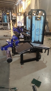 Equipo de gimnasio de fuerza, Pin cargado, entrenamiento de piernas acostadas, máquina de extensión horizontal para piernas propensas y sentadas - Product Image 6