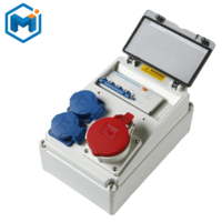 IP67 étanche à la poussière ABS/PC CE ROHS certifié personnalisable boîte de Distribution d'énergie industrielle multi-prises pour une utilisation en extérieur
