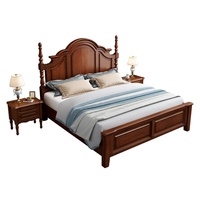 Lit de rangement réglable en hauteur, style luxe léger américain, avec cadre en bois et revêtement en cuir/velours, tailles personnalisées, ensemble de chambre à coucher