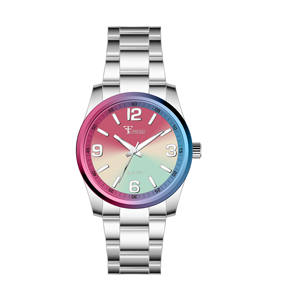 Montre à quartz pour homme en alliage, audacieuse, polyvalente et élégante, résistante à l'eau, pour le quotidien et les affaires, avec verre et design color-block. - Product Image 1