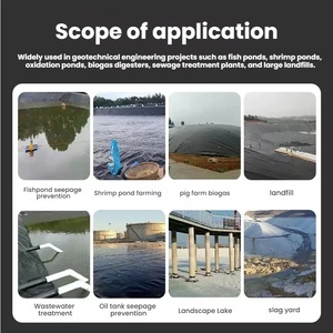 Géomembrane HDPE vierge lisse, matériau première qualité, revêtement imperméable pour décharges, digesteurs de biogaz, traitement des eaux usées, bassins piscicoles et crevettiers - Product Image 6