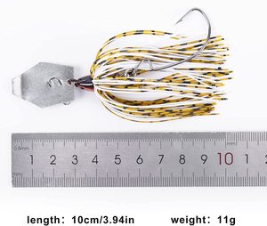 <span class=keywords><strong>Leurre</strong></span> de pêche Chatterbait en gros Appâts bavards blancs et rouges pour bar - Product Image 2