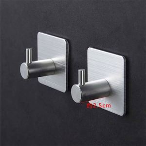 K2041 Waterproof Double Sided Wall <b>Adhesive</b> Metal <b>Hooks</b> Oil-Proof Heavy-Duty Strong Hangers Kitchen Bathroom Living Room Use - Product Image 4